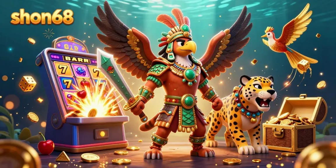 Experience winning excitement at shon68 with vibrant casino elements and dynamic characters.