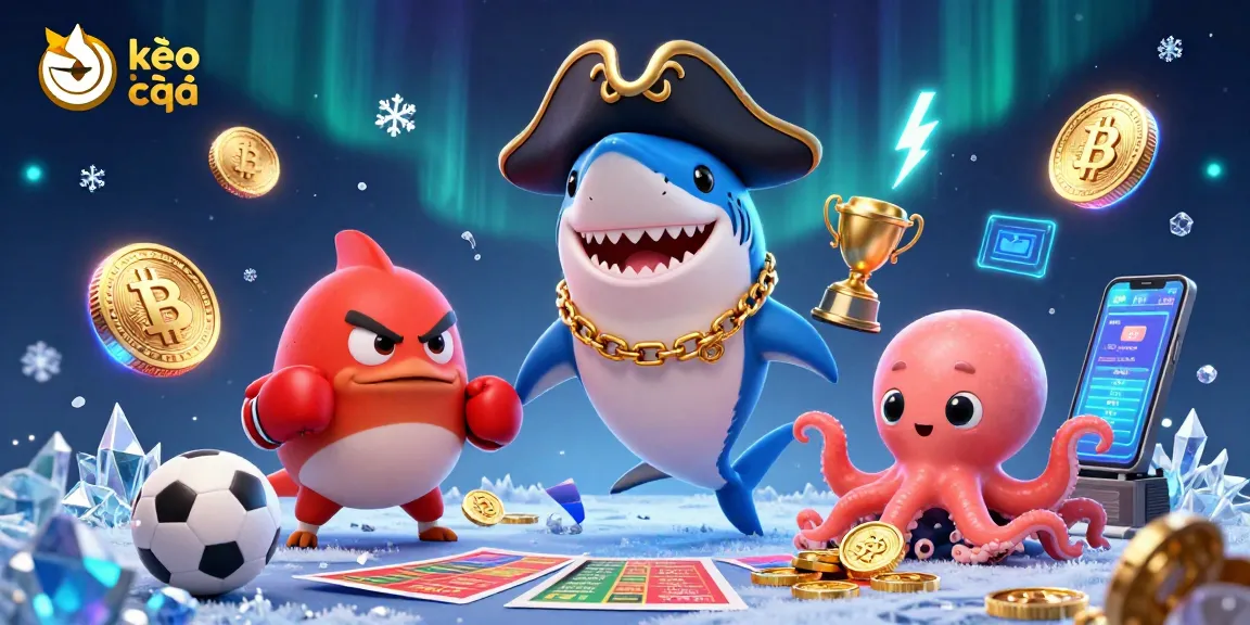 Engage with kèo nhà cái through vibrant casino characters and energetic sports betting elements.