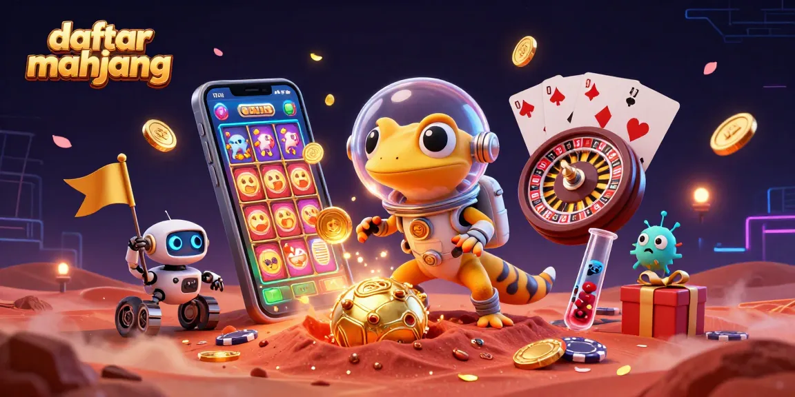 Experience excitement with daftar mahjong as a Martian gecko discovers a golden casino on Mars!