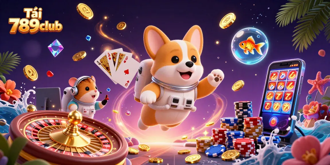 Experience vibrant slots with Tải 789club in a dynamic casino scene filled with excitement.