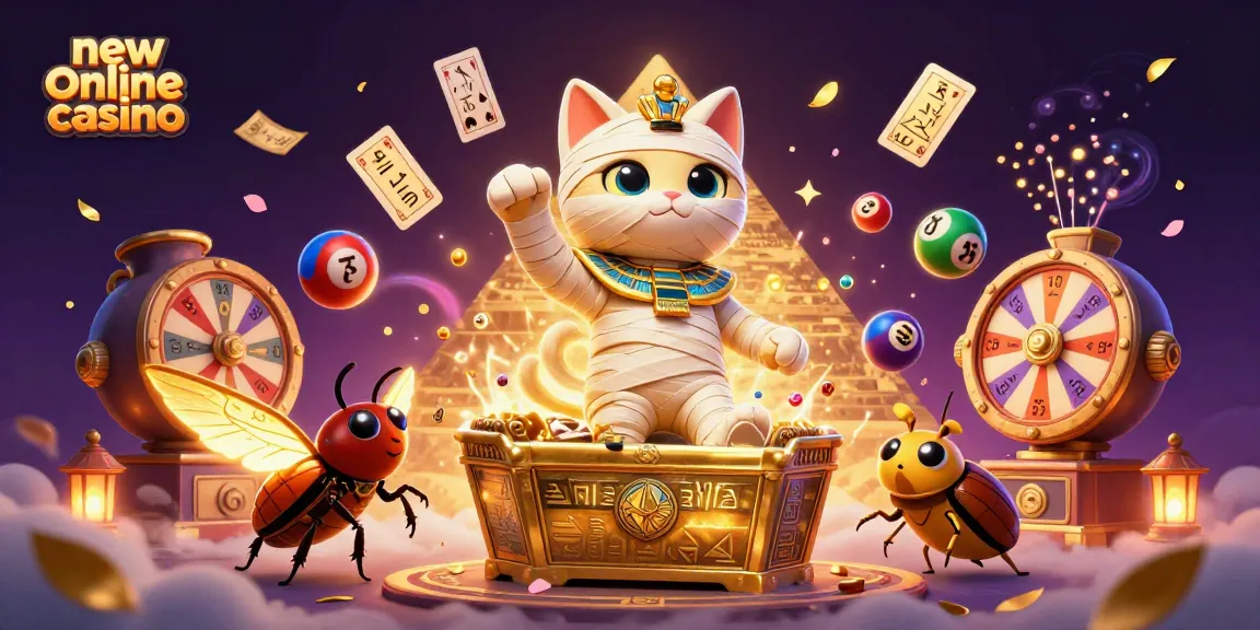 Experience thrilling gameplay at new online casino with vibrant characters and casino elements.